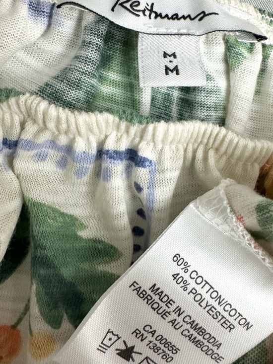 Reitmans Tops - Summer top - lemon, banana, orange, seashell print